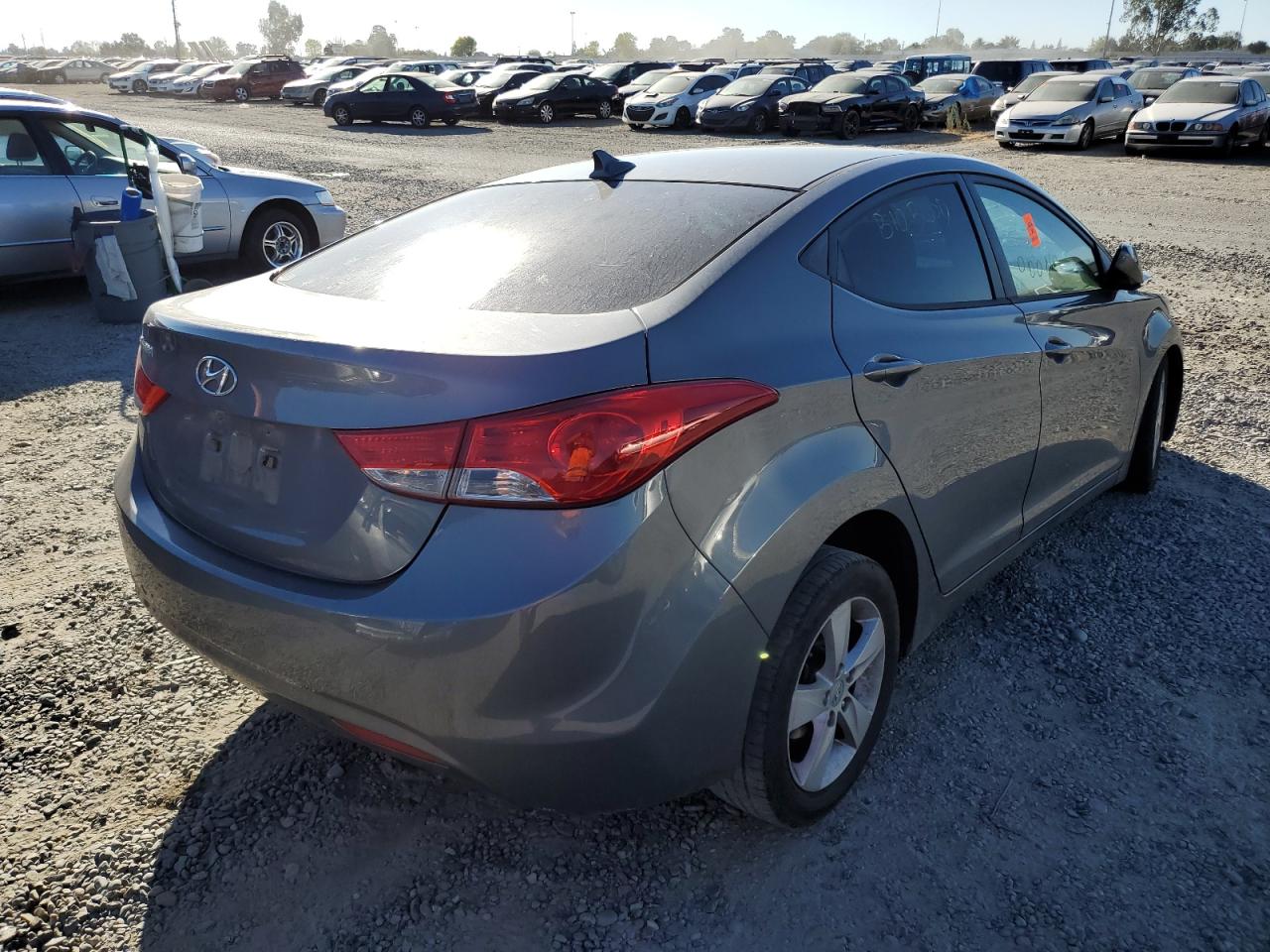 2013 Hyundai Elantra VIN 5NPDH4AEXDH381389 Copart auction photo, all over damage thumbnail 4