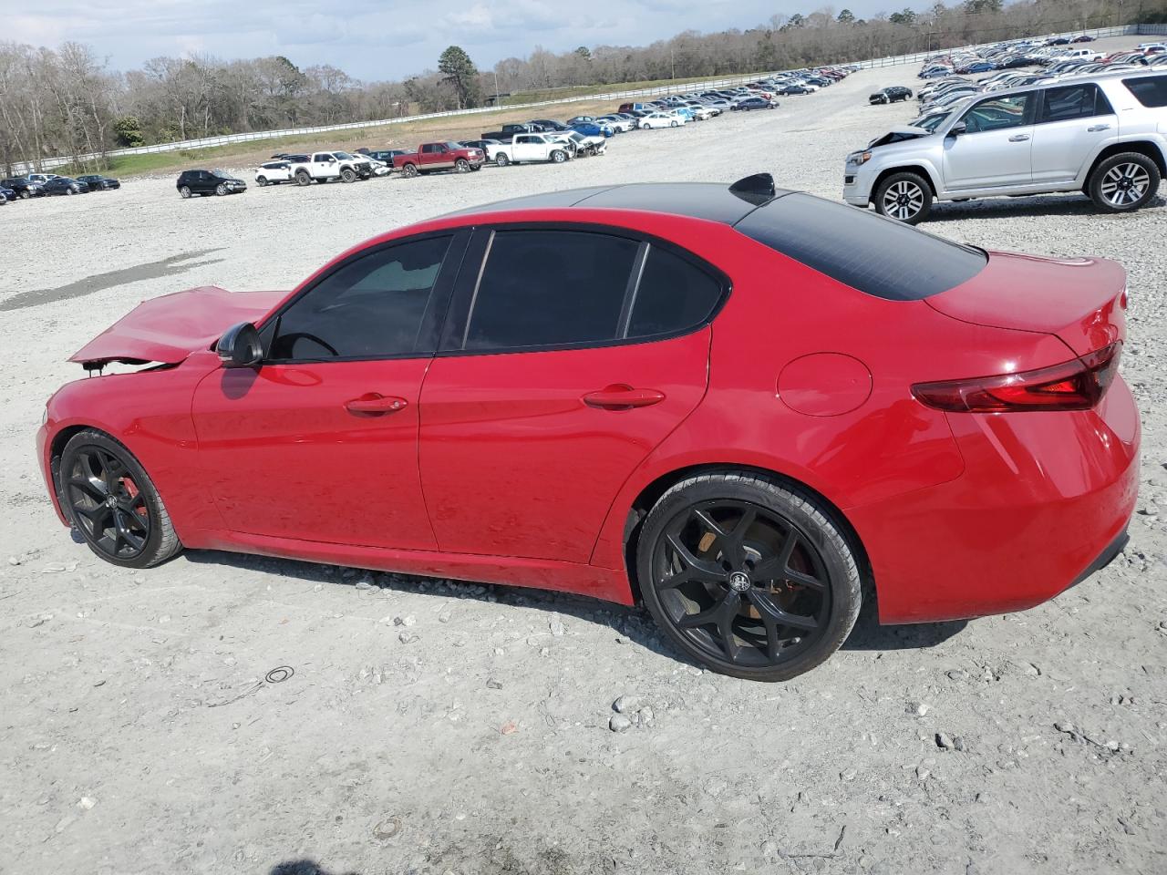 2019 Alfa Romeo Giulia VIN ZARFAMBN8K7622840 Copart auction photo, front end damage thumbnail 2