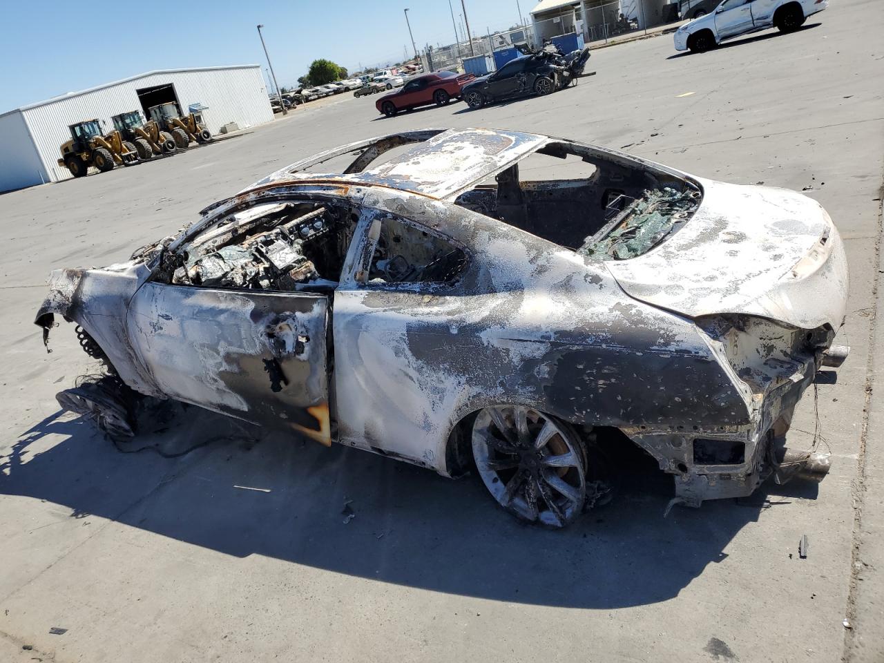 2012 Infiniti G VIN JN1CV6EL6CM470019 Copart auction photo, burn / missing/altered vin damage thumbnail 2