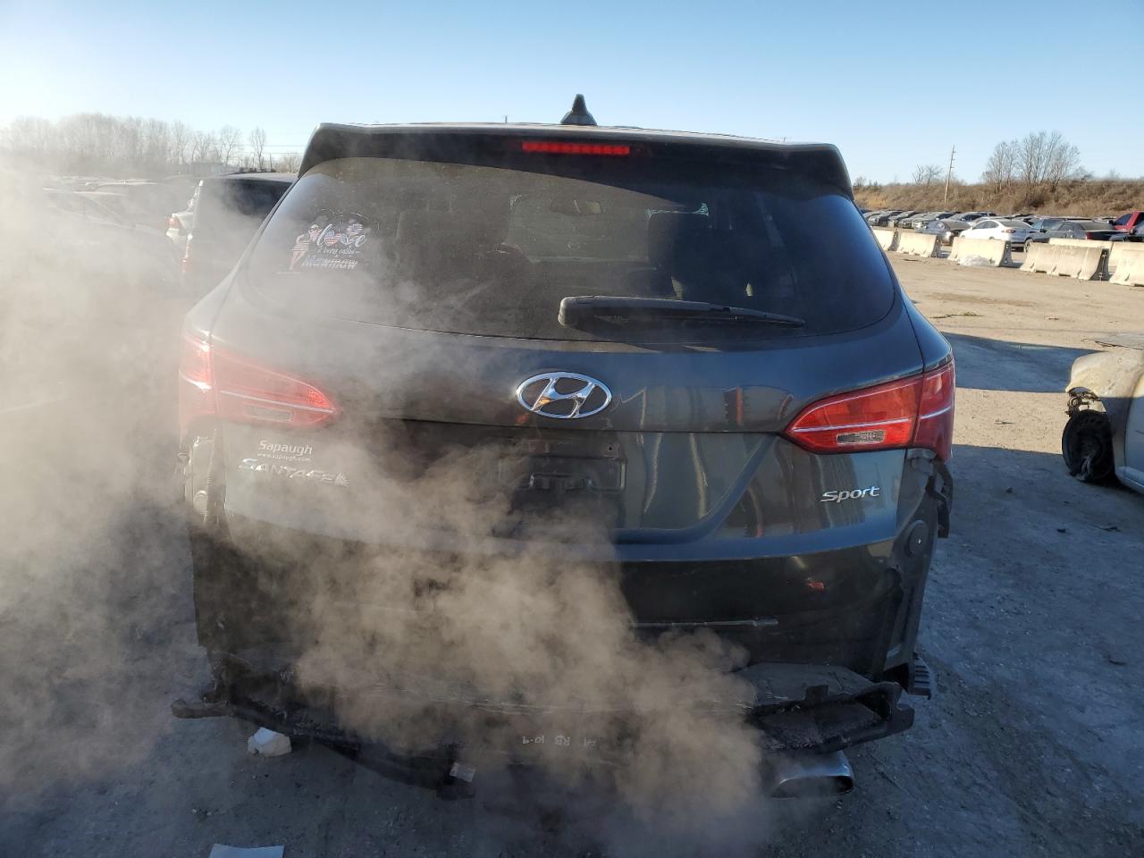 2013 Hyundai Santa Fe VIN 5XYZT3LBXDG028935 Copart auction photo, rear end / hail damage thumbnail 6