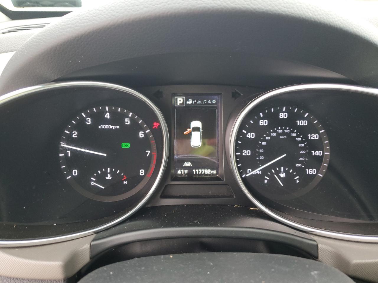 2017 Hyundai Santa Fe VIN KM8SRDHF2HU180841 Copart auction photo, side damage thumbnail 9