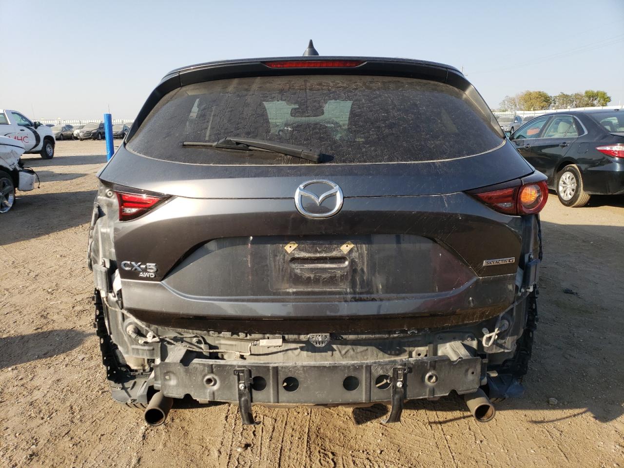 2020 Mazda CX-5 VIN JM3KFBDM0L1806233 Copart auction photo, rear end / side damage thumbnail 6