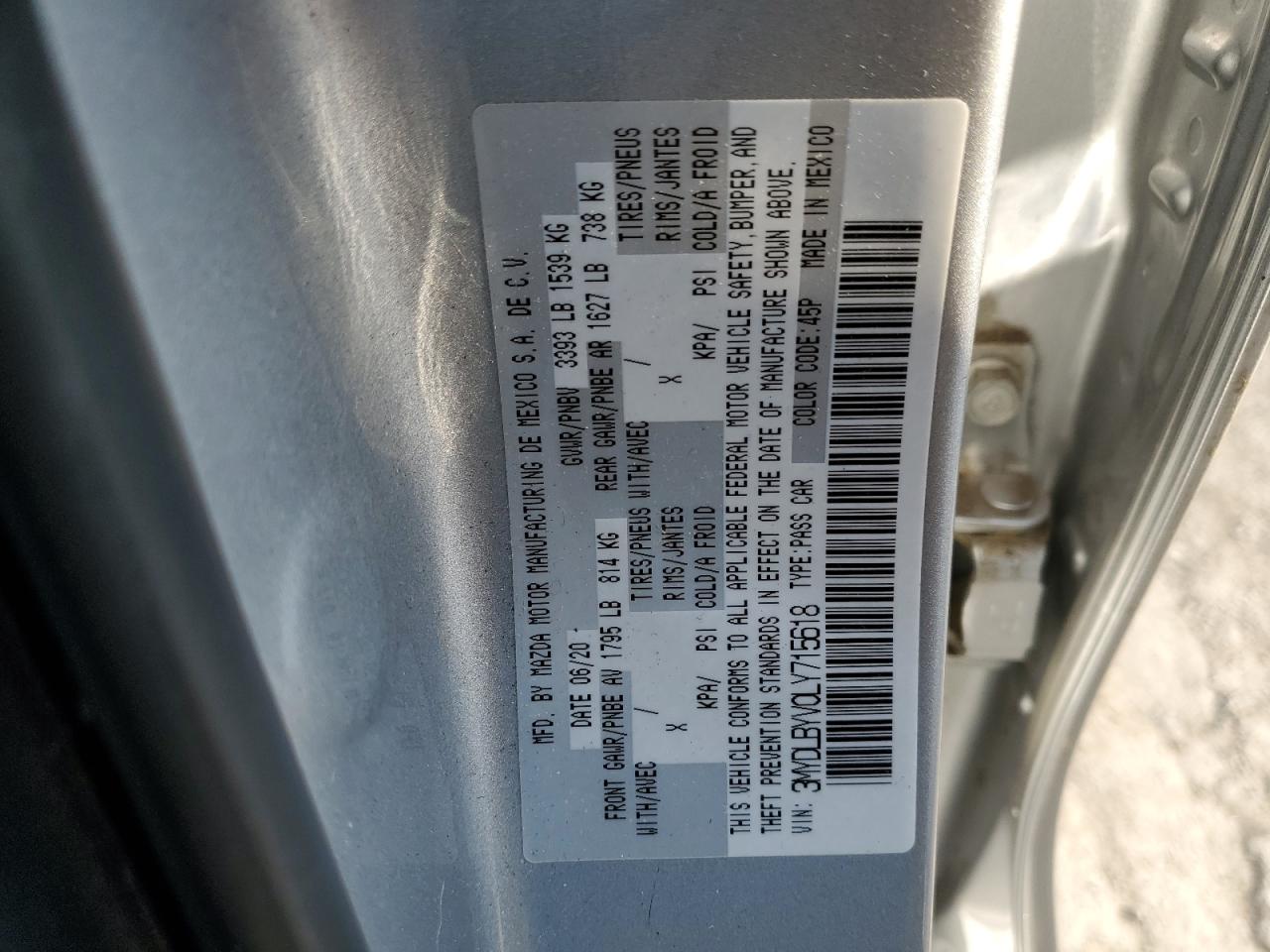 2020 Toyota Yaris VIN 3MYDLBYV0LY715618 Copart auction photo, front end damage thumbnail 13