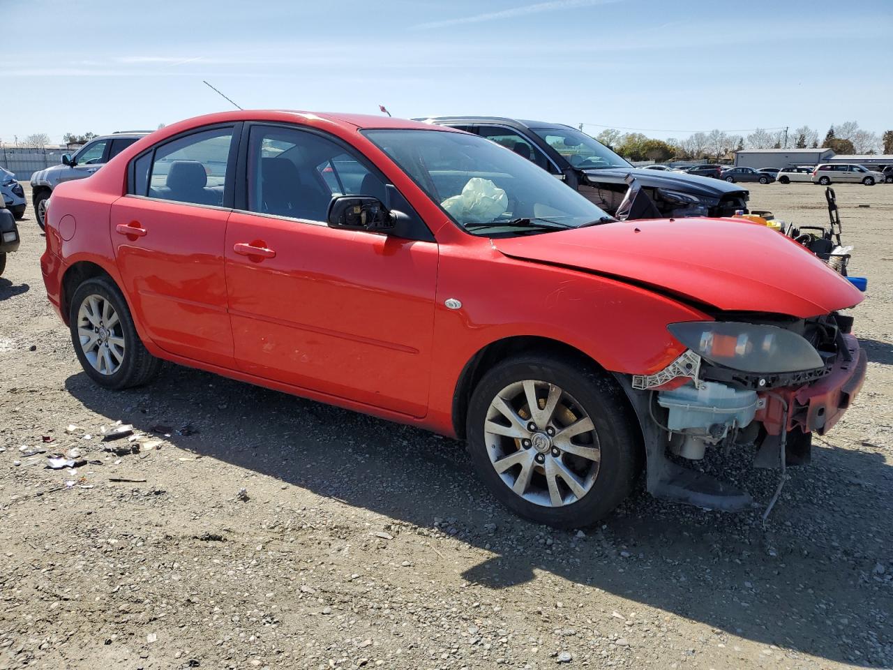 2007 Mazda 3 VIN JM1BK12G871722775 Copart auction photo, front end damage thumbnail 4
