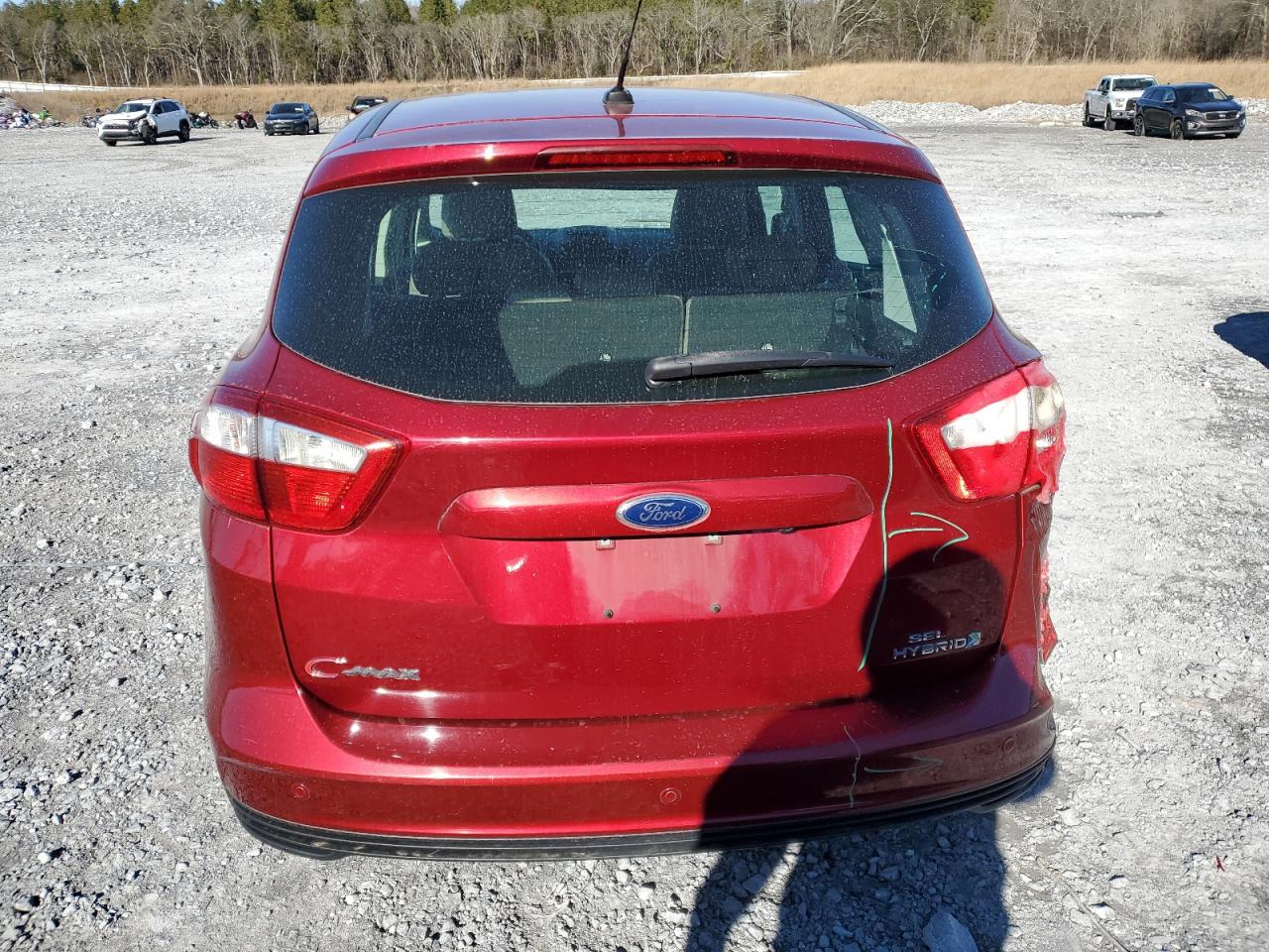 2013 Ford C-MAX VIN 1FADP5BU5DL552114 Copart auction photo, burn damage thumbnail 6