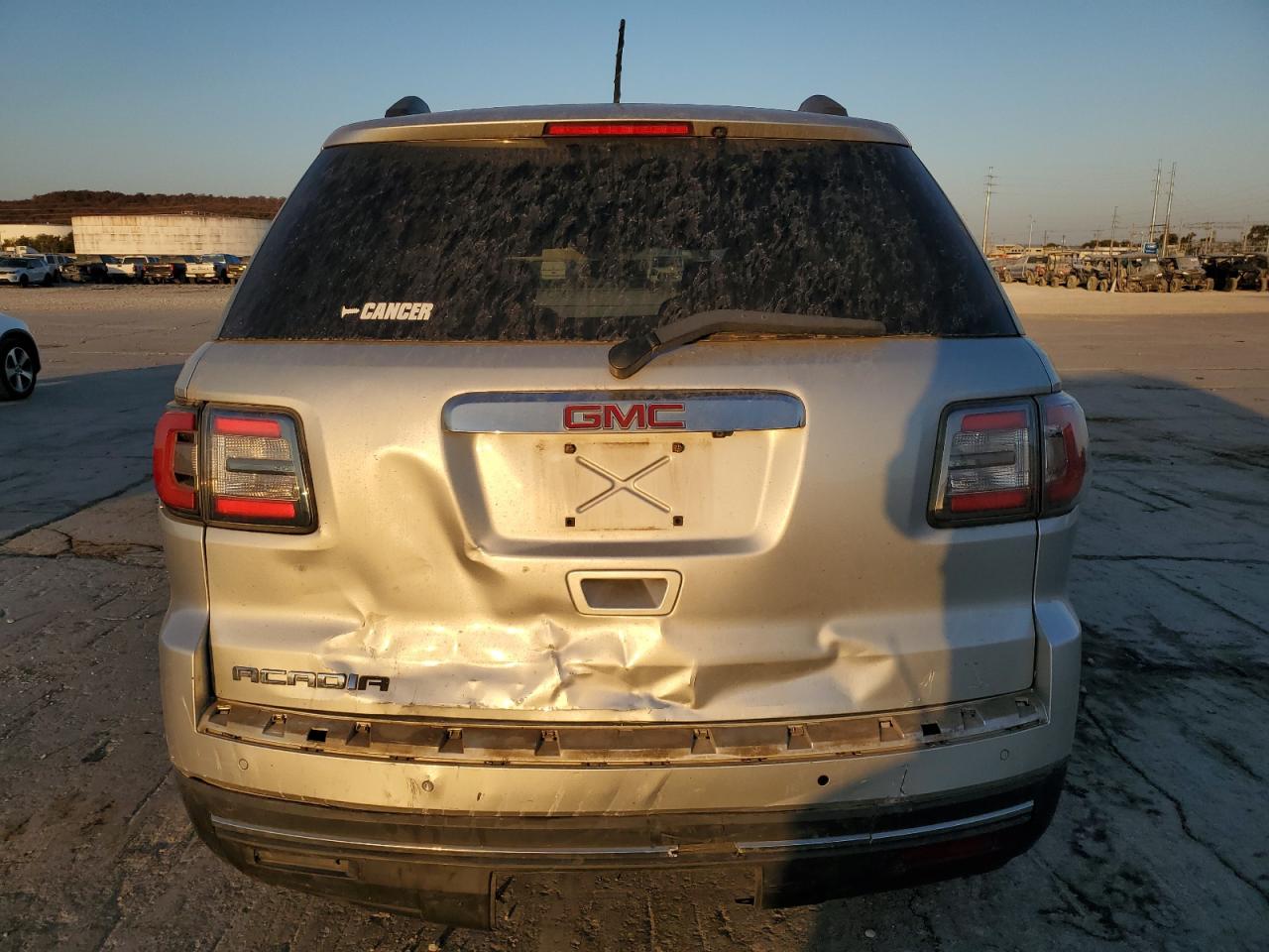 2013 GMC Acadia VIN 1GKKRNED9DJ170630 Copart auction photo, rear end / front end damage thumbnail 6