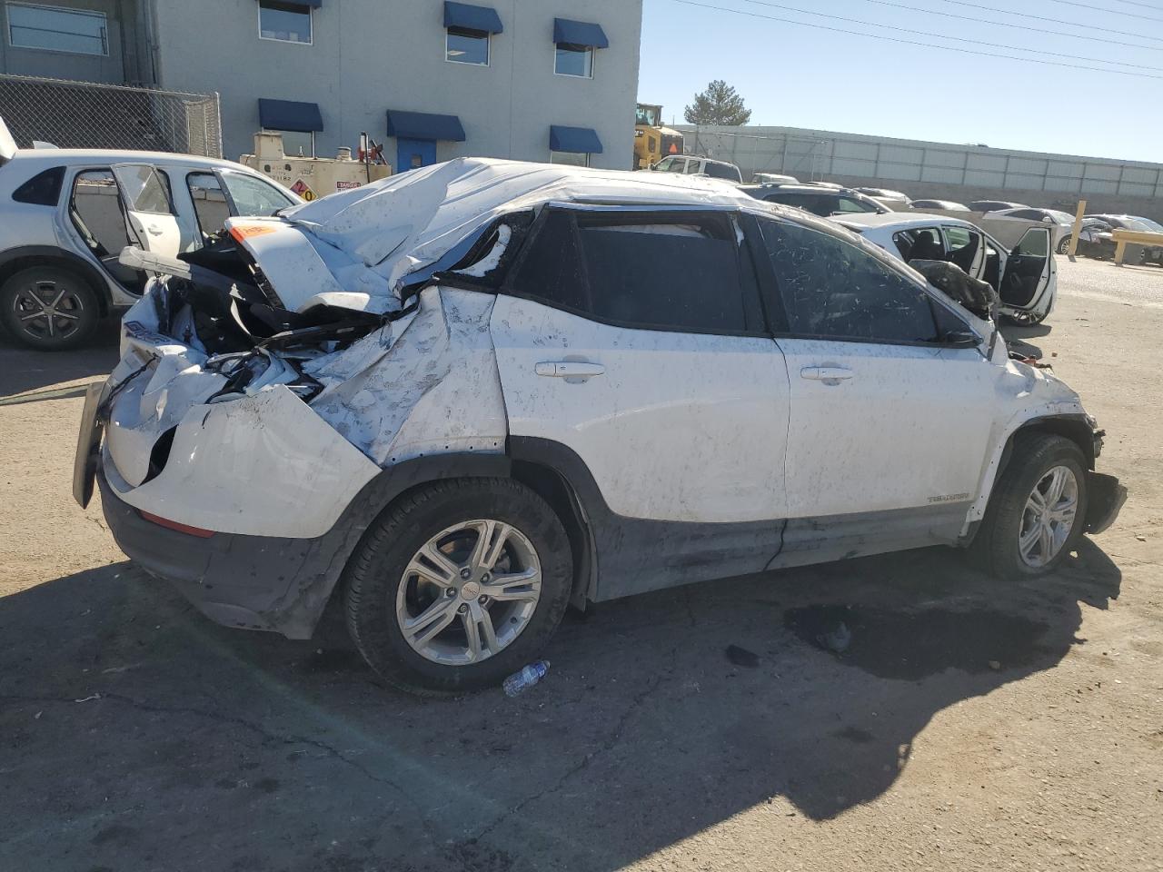 2018 GMC Terrain VIN 3GKALMEV3JL308263 Copart auction photo, all over damage thumbnail 3