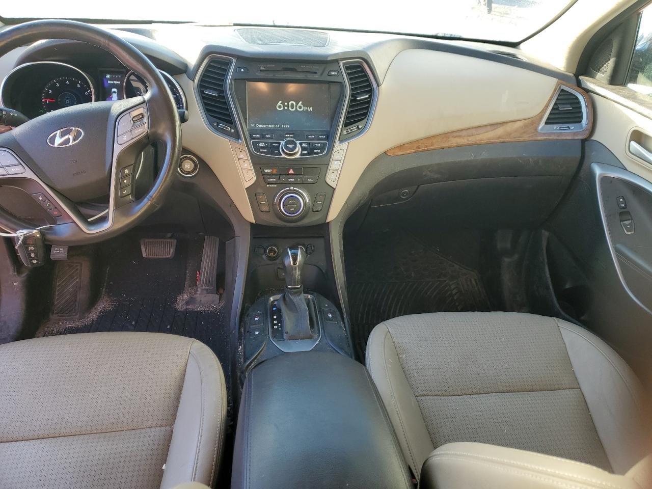 2014 Hyundai Santa Fe VIN KM8SRDHF3EU063653 Copart auction photo, front end / side damage thumbnail 8