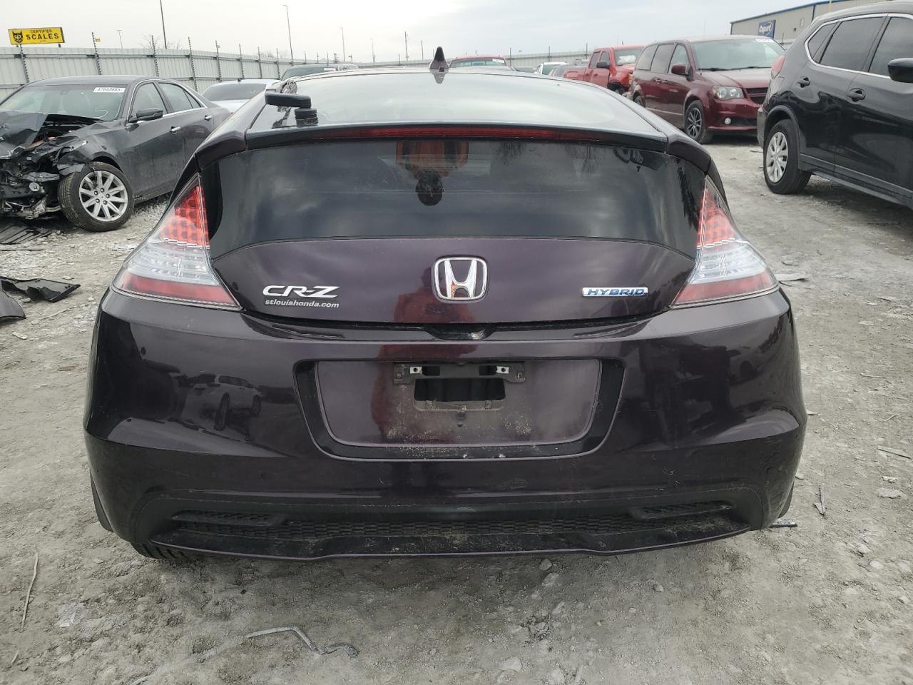 2013 Honda CR-Z VIN JHMZF1D41DS000557 Copart auction photo, front end damage thumbnail 6