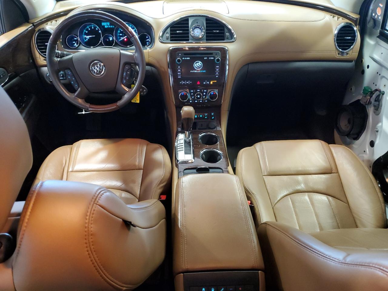 2015 Buick Enclave VIN 5GAKVCKD3FJ243527 Copart auction photo, front end / side damage thumbnail 8