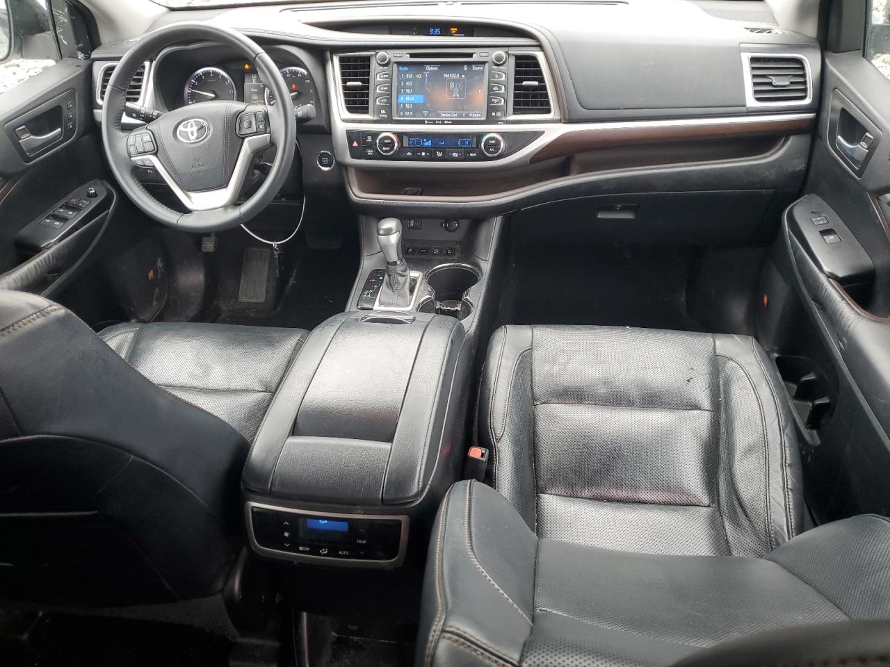 2016 Toyota Highlander VIN 5TDDKRFH6GS293116 Copart auction photo, rear end damage thumbnail 8