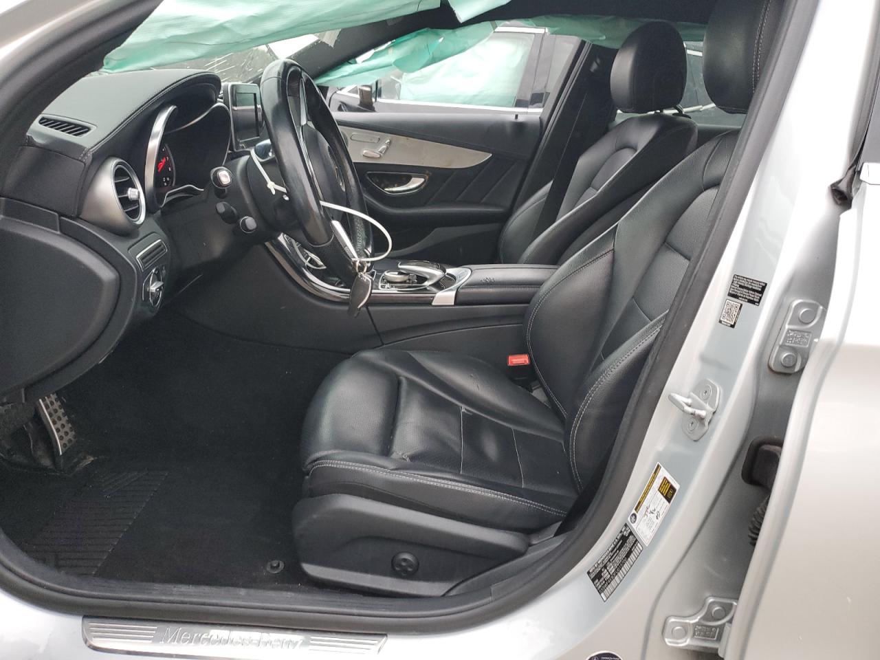 2015 Mercedes-Benz C-klasse VIN 55SWF4KB3FU015700 Copart auction photo, rollover damage thumbnail 7