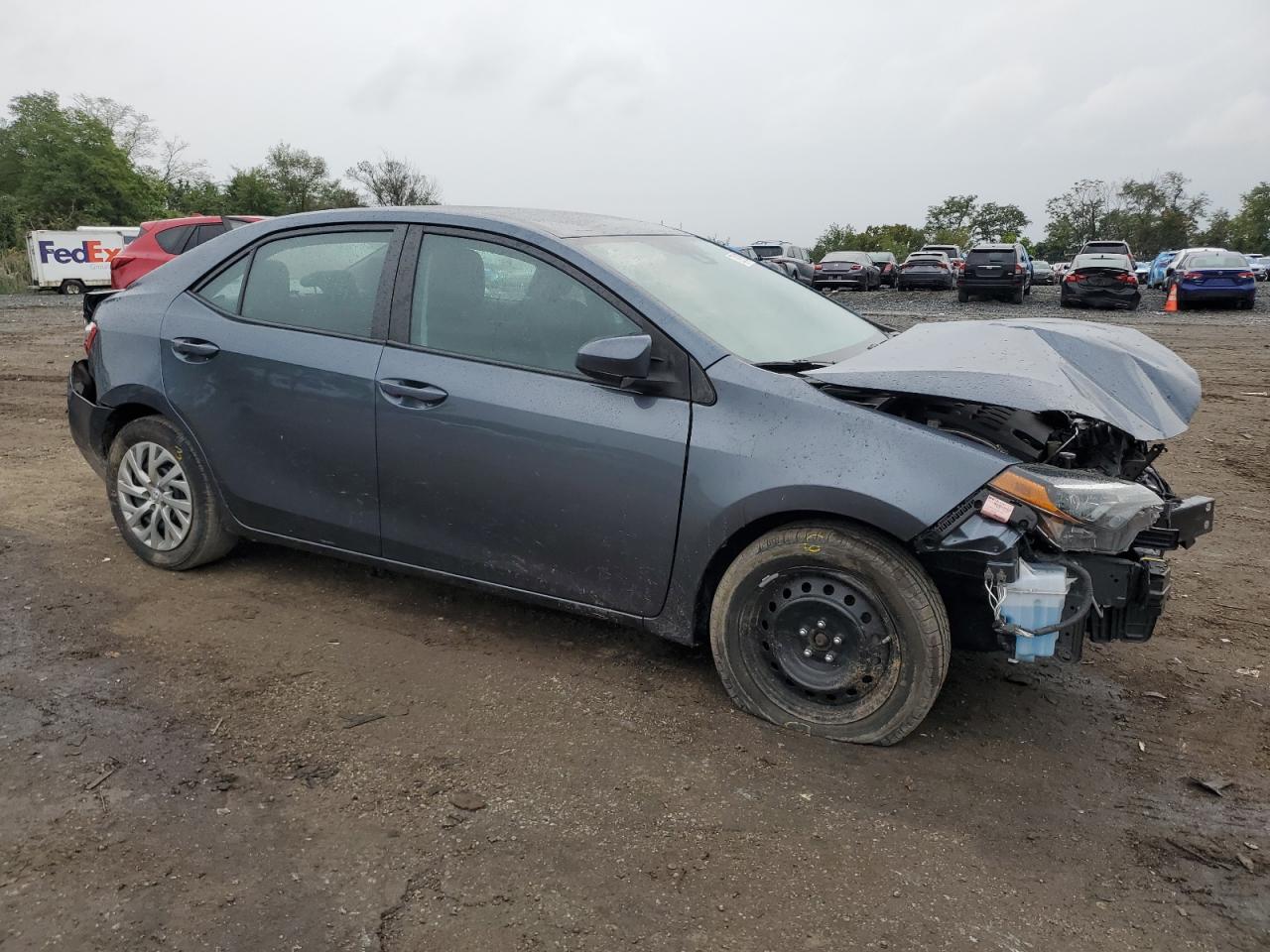 2019 Toyota Corolla VIN 2T1BURHE8KC147693 Copart auction photo, front end / rear end damage thumbnail 4