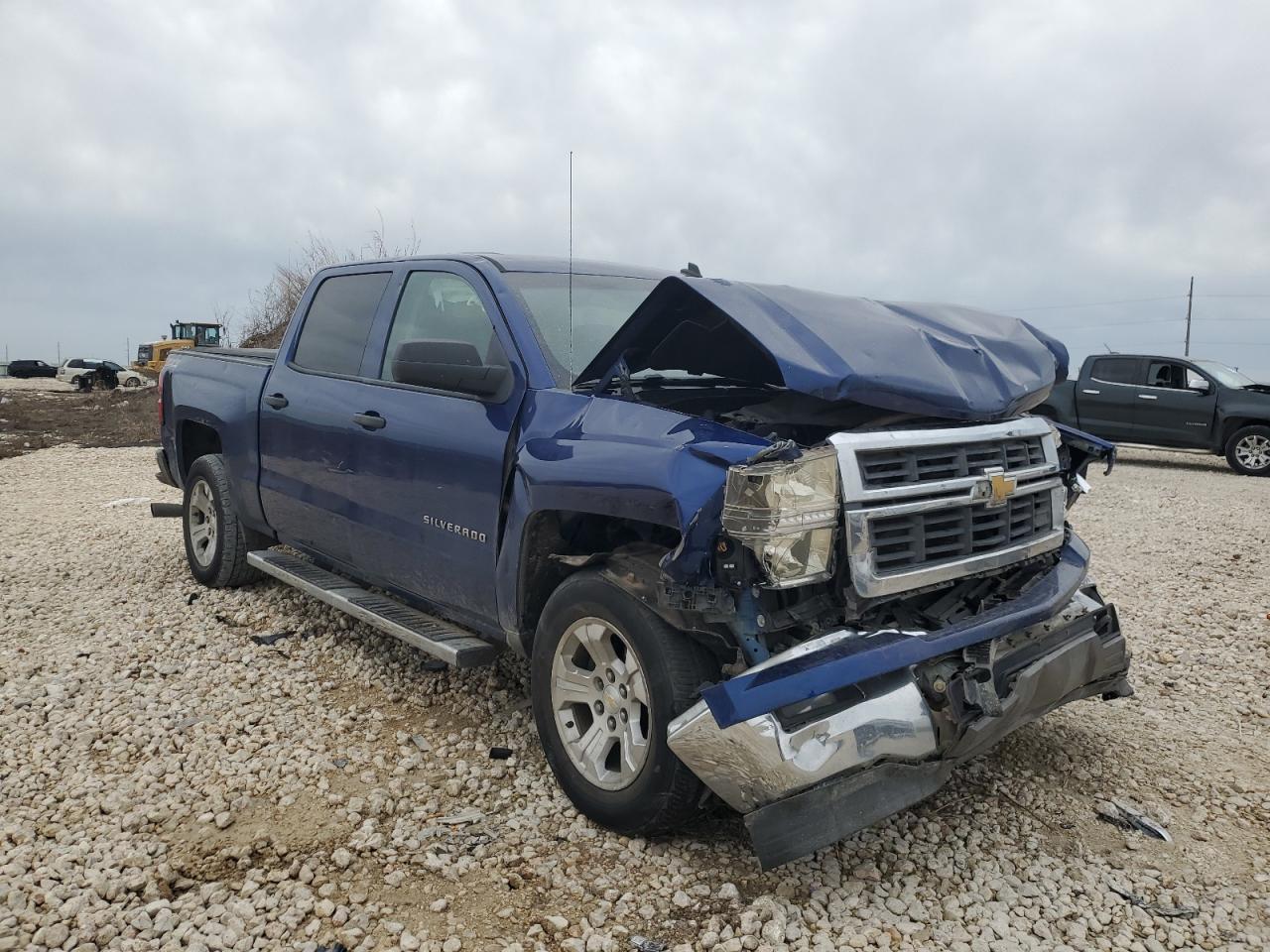 2014 Chevrolet Silverado VIN 3GCUKREC3EG167832 Copart auction photo, front end damage thumbnail 4