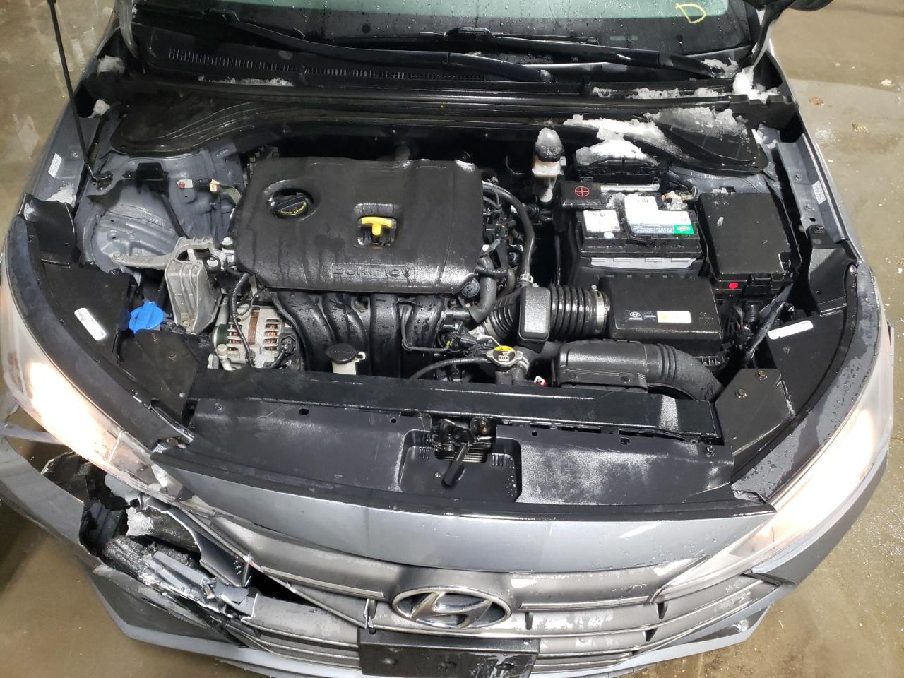 2019 Hyundai Elantra VIN KMHD84LF2KU779474 Copart auction photo, front end damage thumbnail 11