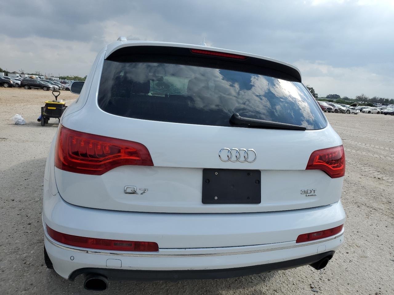 2014 Audi Q7 VIN WA1LGAFE1ED004733 Copart auction photo, side damage thumbnail 6
