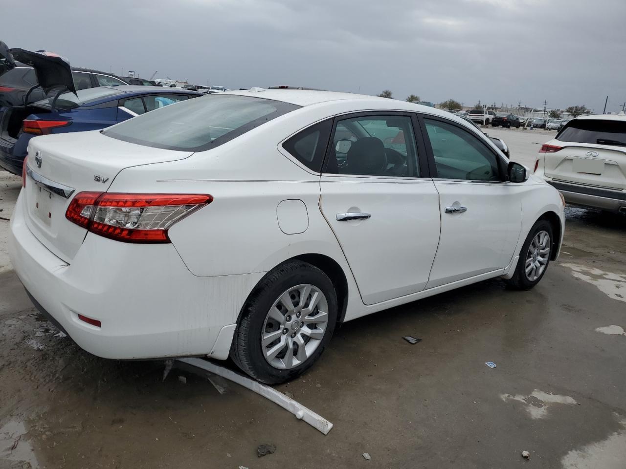 2015 Nissan Sentra VIN 3N1AB7AP9FY253631 Copart auction photo, front end / undercarriage damage thumbnail 3