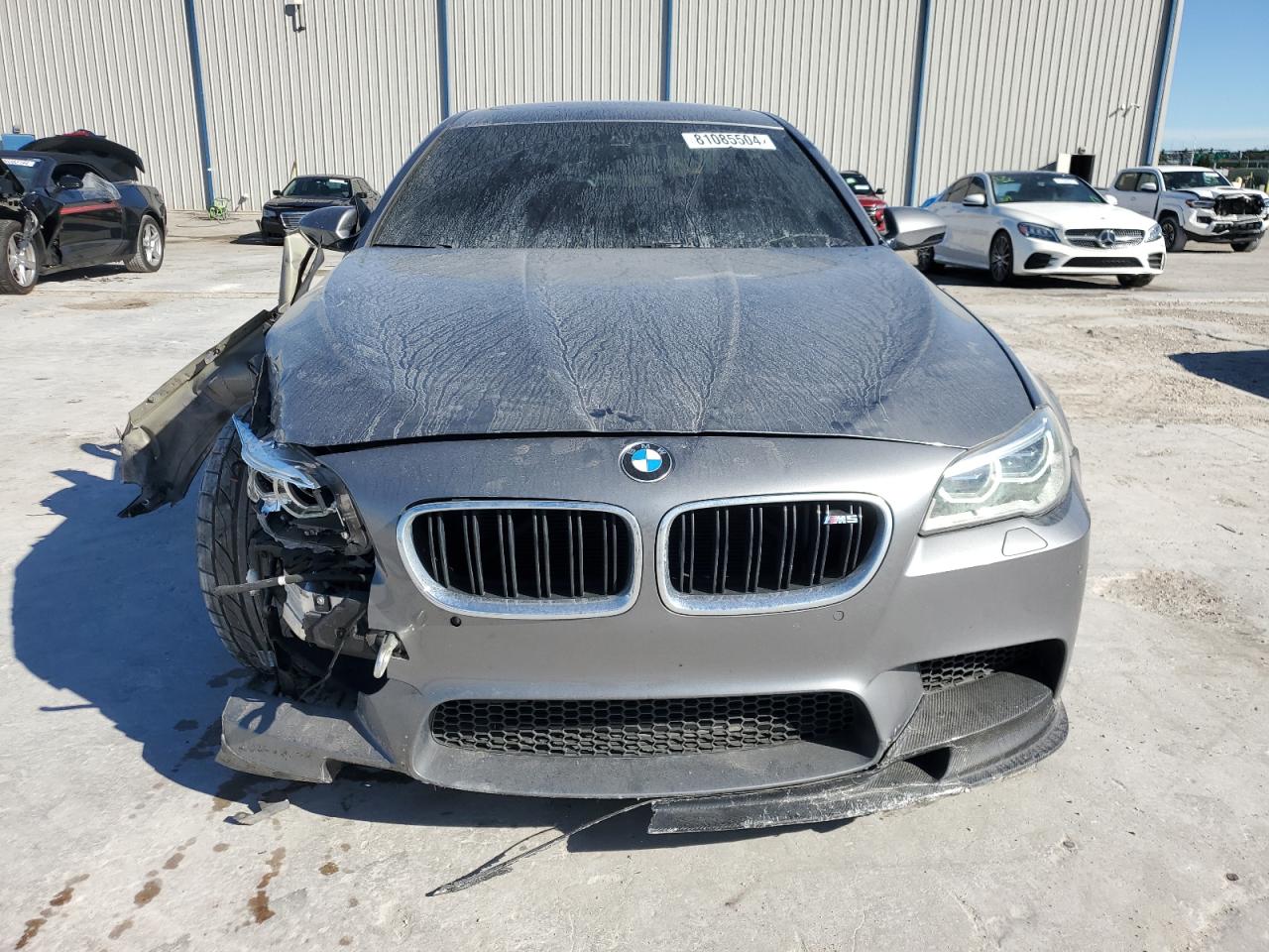 2014 BMW M5 VIN WBSFV9C52ED097797 Copart auction photo, front end damage thumbnail 5