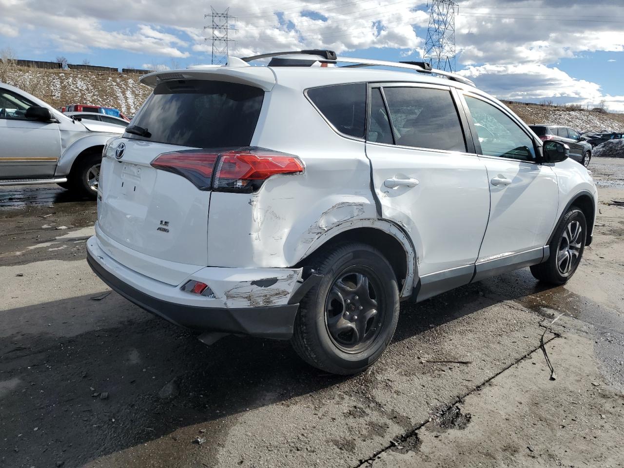 2018 Toyota RAV 4 VIN 2T3BFREVXJW741009 Copart auction photo, rear end damage thumbnail 3