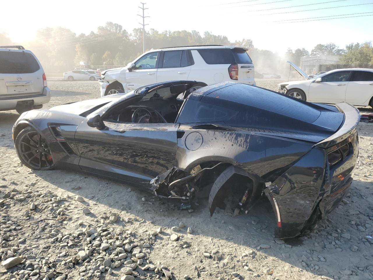 2017 Chevrolet Corvette VIN 1G1YW2D78H5100374 Copart auction photo, rear end / undercarriage damage thumbnail 2