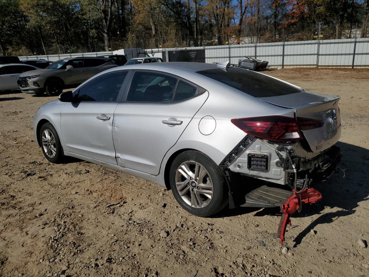 2019 Hyundai Elantra VIN 5NPD84LF6KH491942 Copart auction photo, rear end / side damage thumbnail 2