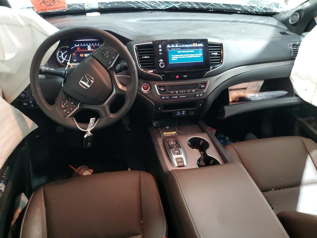 2024 Honda Passport VIN 5FNYF8H58RB022892 Copart auction photo, rollover / front end damage thumbnail 8