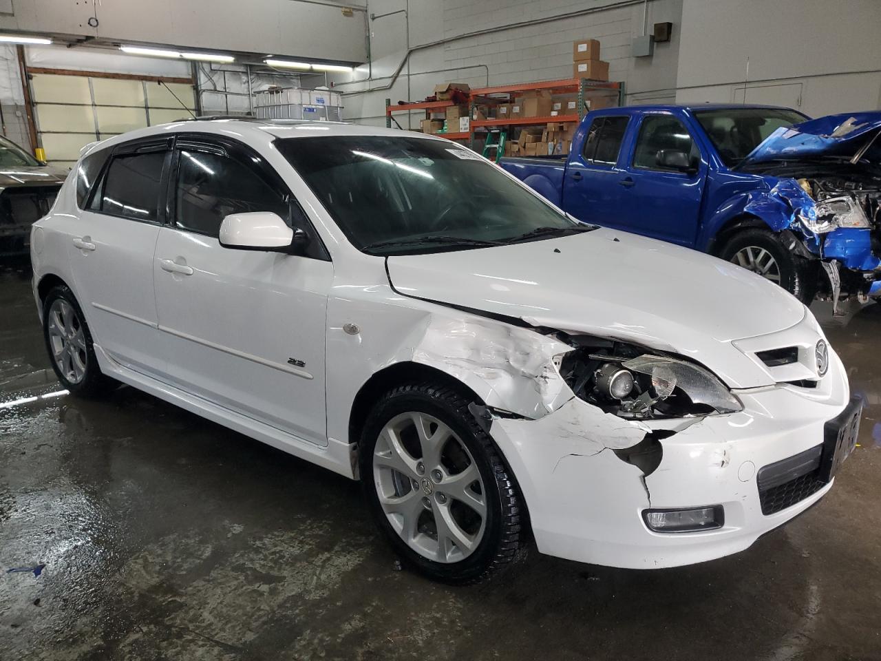 2008 Mazda 3 VIN JM1BK343881778870 Copart auction photo, front end / hail damage thumbnail 4