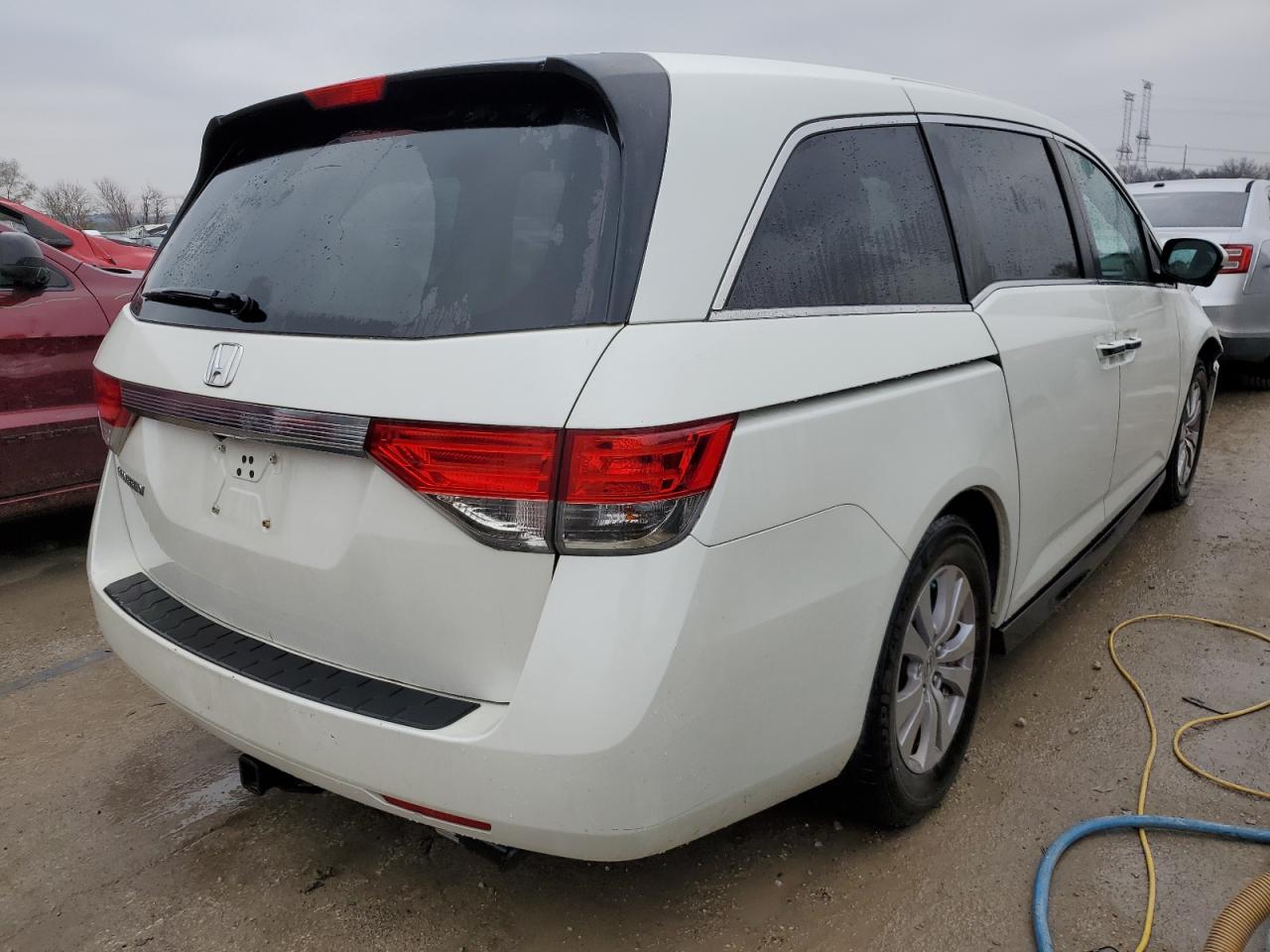 2015 Honda Odyssey VIN 5FNRL5H63FB009998 Copart auction photo, front end damage thumbnail 3