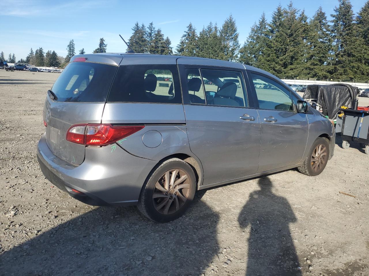 2012 Mazda 5 VIN JM1CW2BL3C0136996 Copart auction photo, all over damage thumbnail 3
