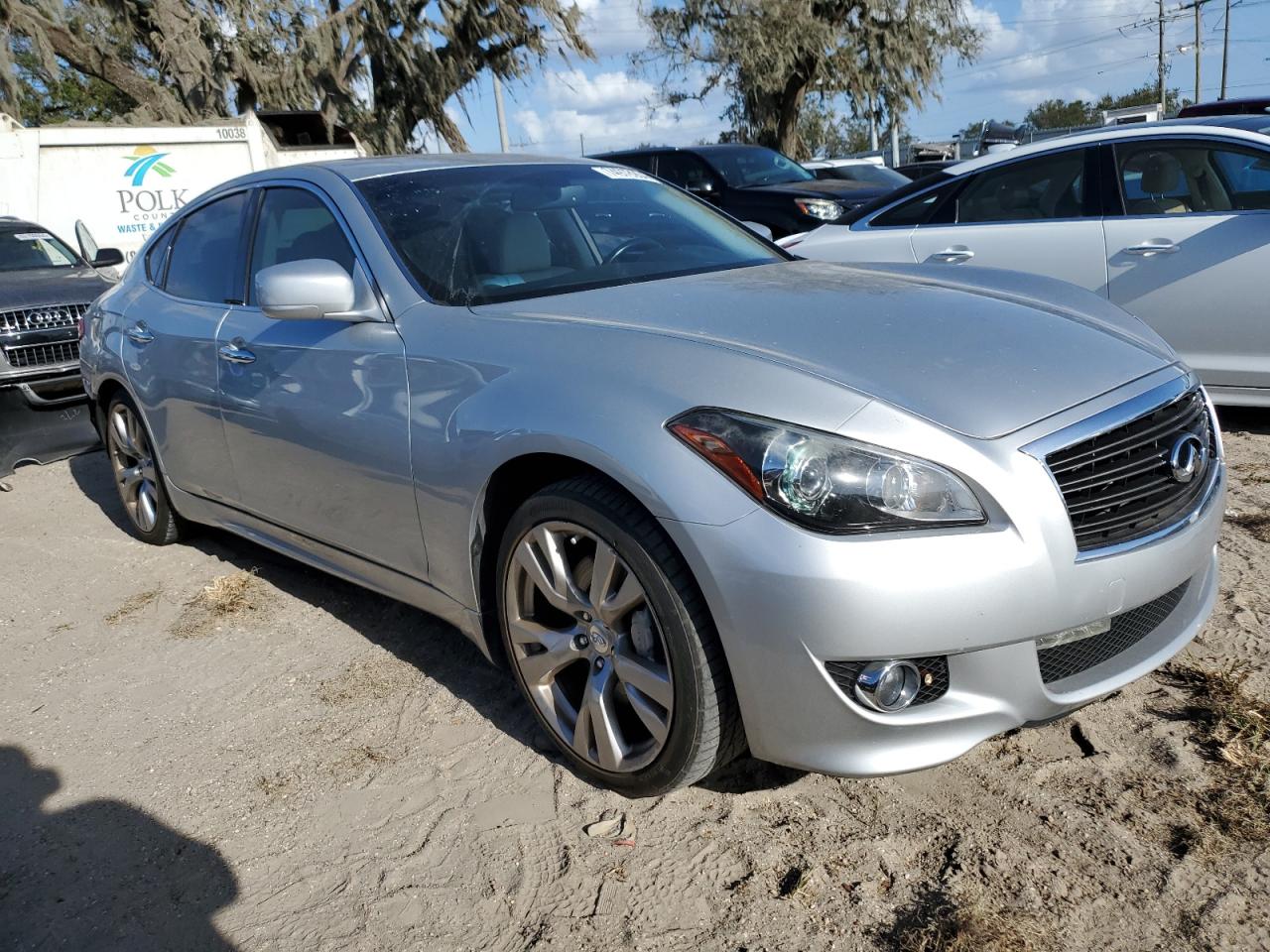 2012 Infiniti M VIN JN1BY1AP7CM332861 Copart auction photo, rear end damage thumbnail 4