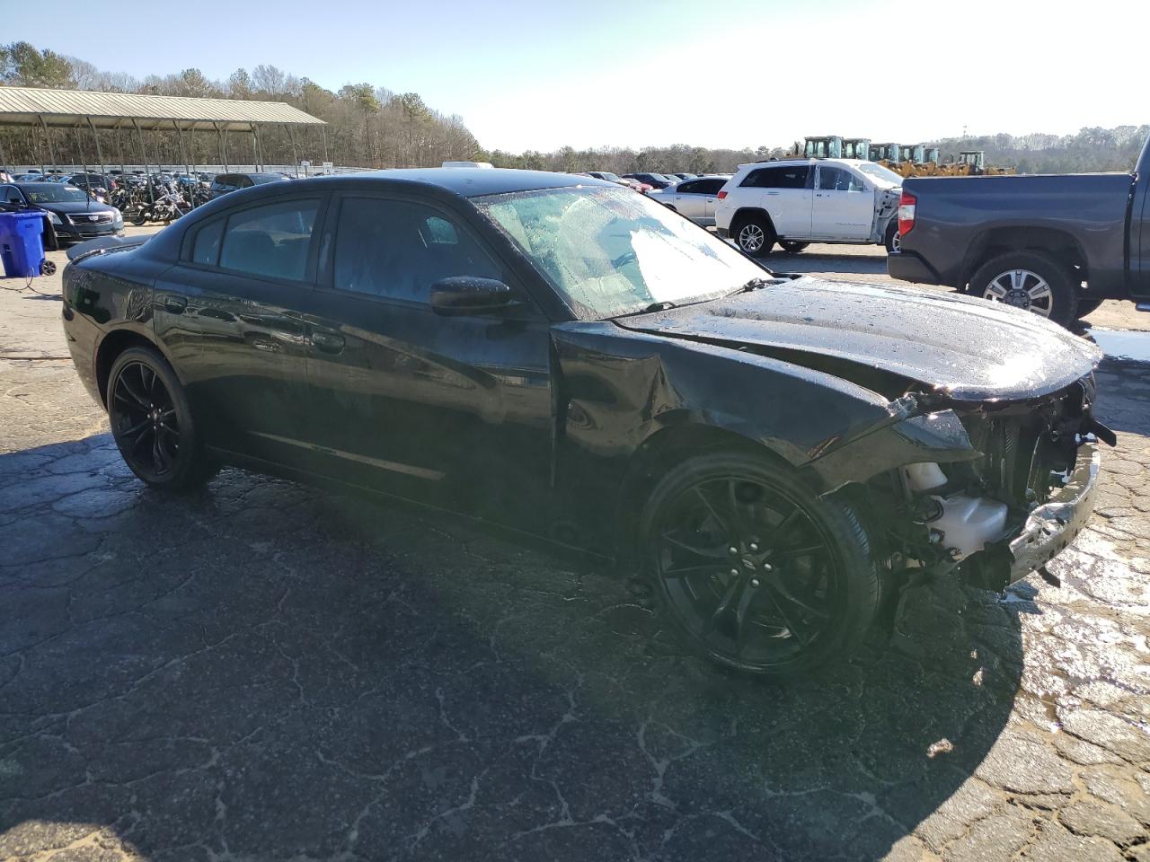 2018 Dodge Charger VIN 2C3CDXBG1JH209950 Copart auction photo, front end damage thumbnail 4