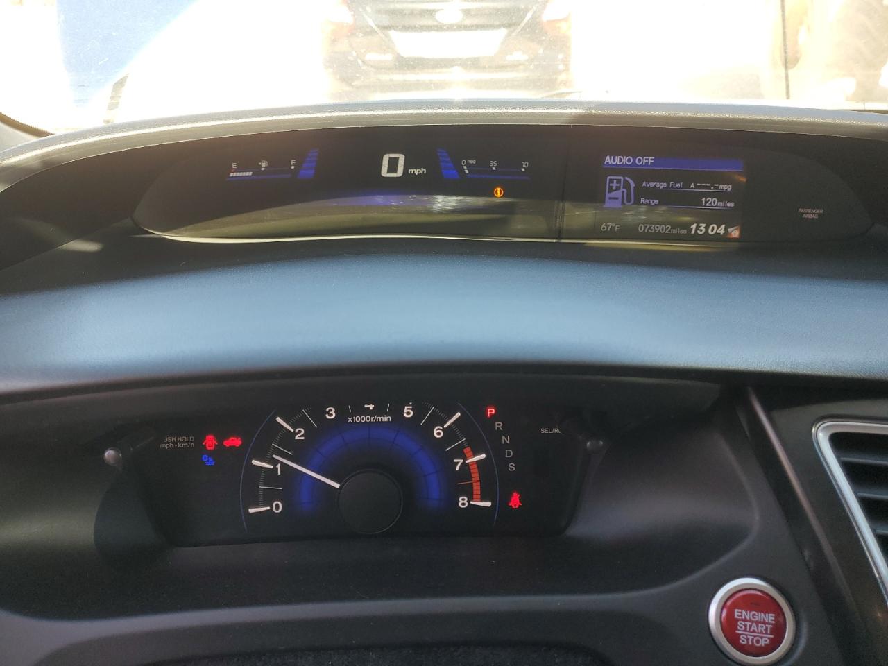 2014 Honda Civic VIN 2HGFG3B8XEH525663 Copart auction photo, rear end / hail damage thumbnail 9