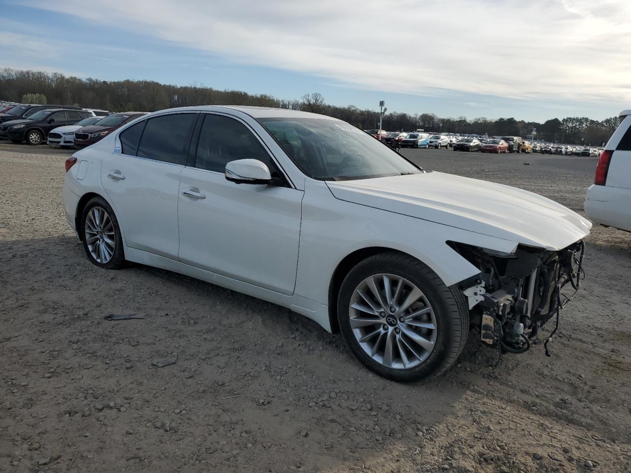 2021 Infiniti Q50 VIN JN1EV7BP2MM703630 Copart auction photo, front end damage thumbnail 4