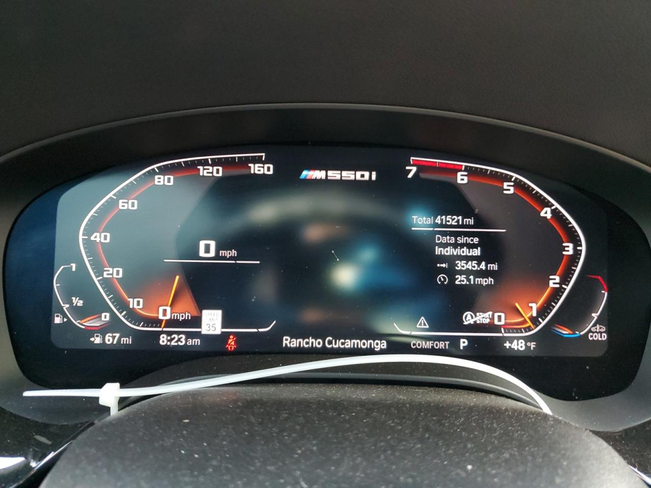 2020 BMW M5 VIN WBAJS7C05LBN96148 Copart auction photo, vandalism / top/roof damage thumbnail 9