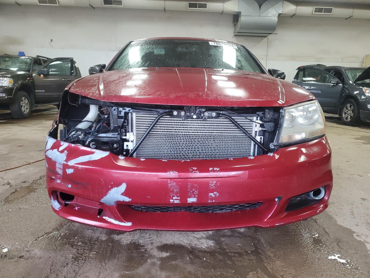 2014 Dodge Avenger VIN 1C3CDZAG6EN219223 Copart auction photo, front end / minor dent/scratches damage thumbnail 5