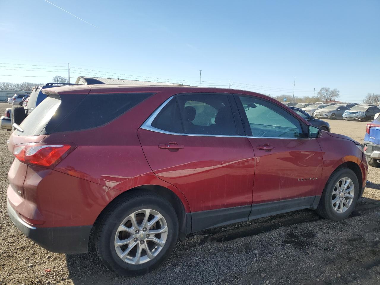 2018 Chevrolet Equinox VIN 3GNAXJEV0JS546552 Copart auction photo, front end / rear end damage thumbnail 3