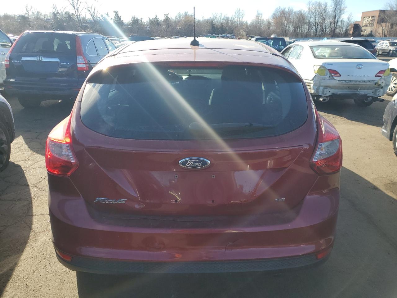 2013 Ford Focus VIN 1FADP3K27DL367887 Copart auction photo, rear end / minor dent/scratches damage thumbnail 6