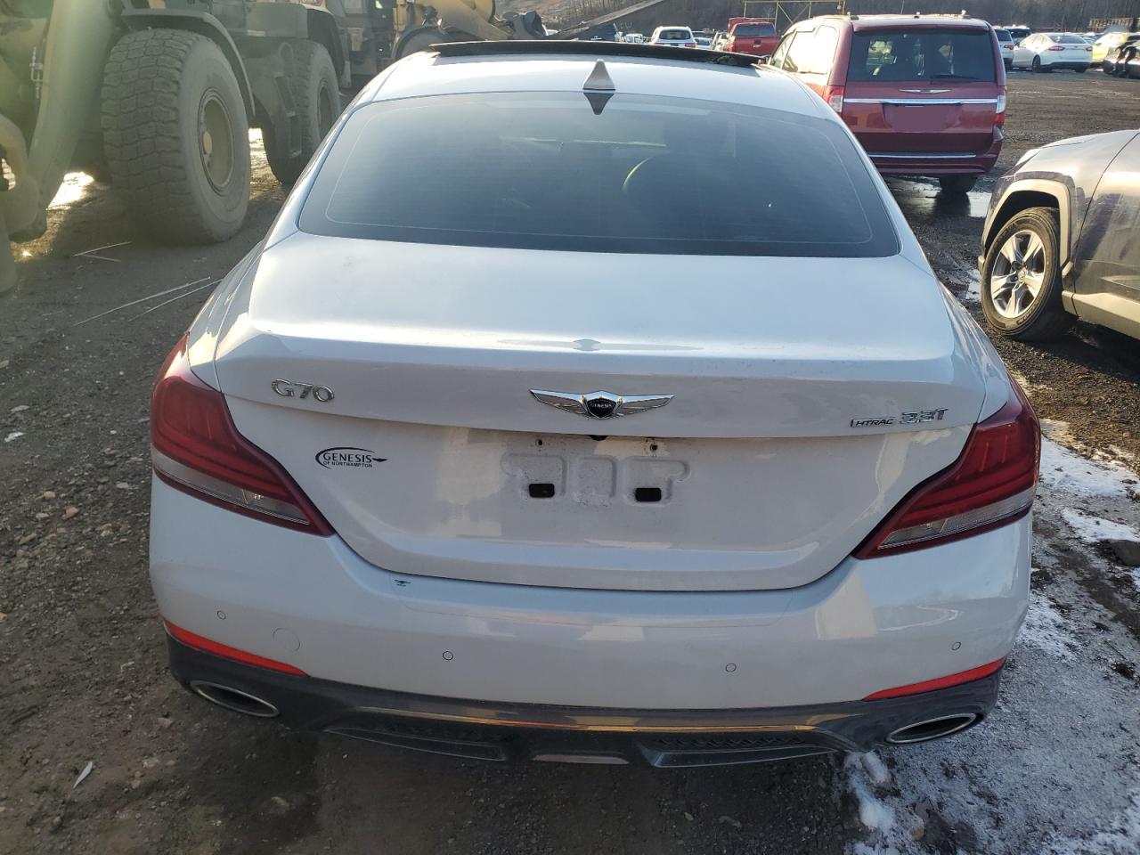 2020 Genesis G70 VIN KMTG34LE6LU050923 Copart auction photo, mechanical damage thumbnail 6