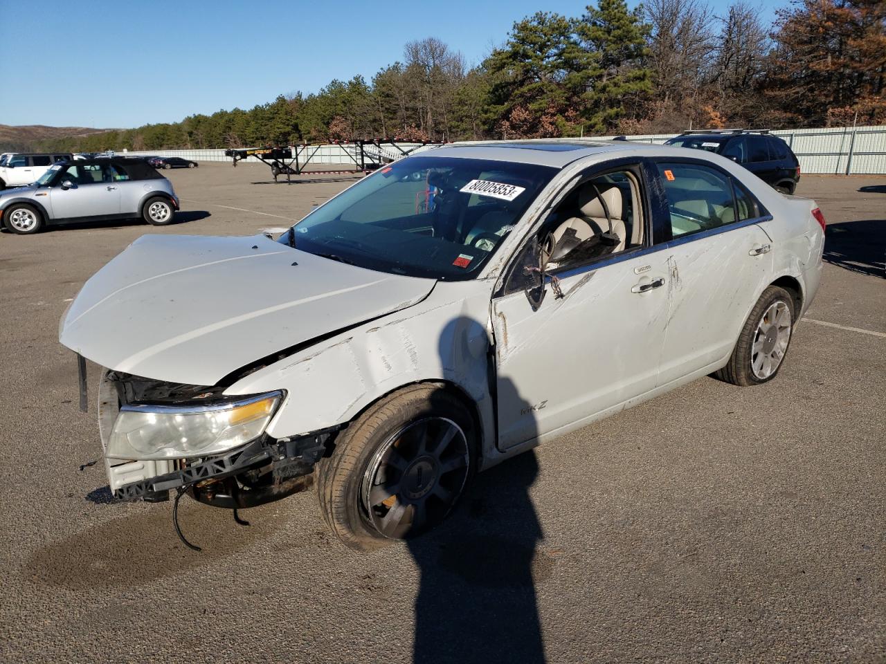 2007 Lincoln MKZ VIN 3LNHM28T87R615063
