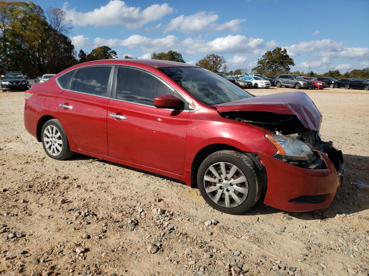 2013 Nissan Sentra VIN 3N1AB7AP0DL659761 Copart auction photo, front end / mechanical damage thumbnail 4