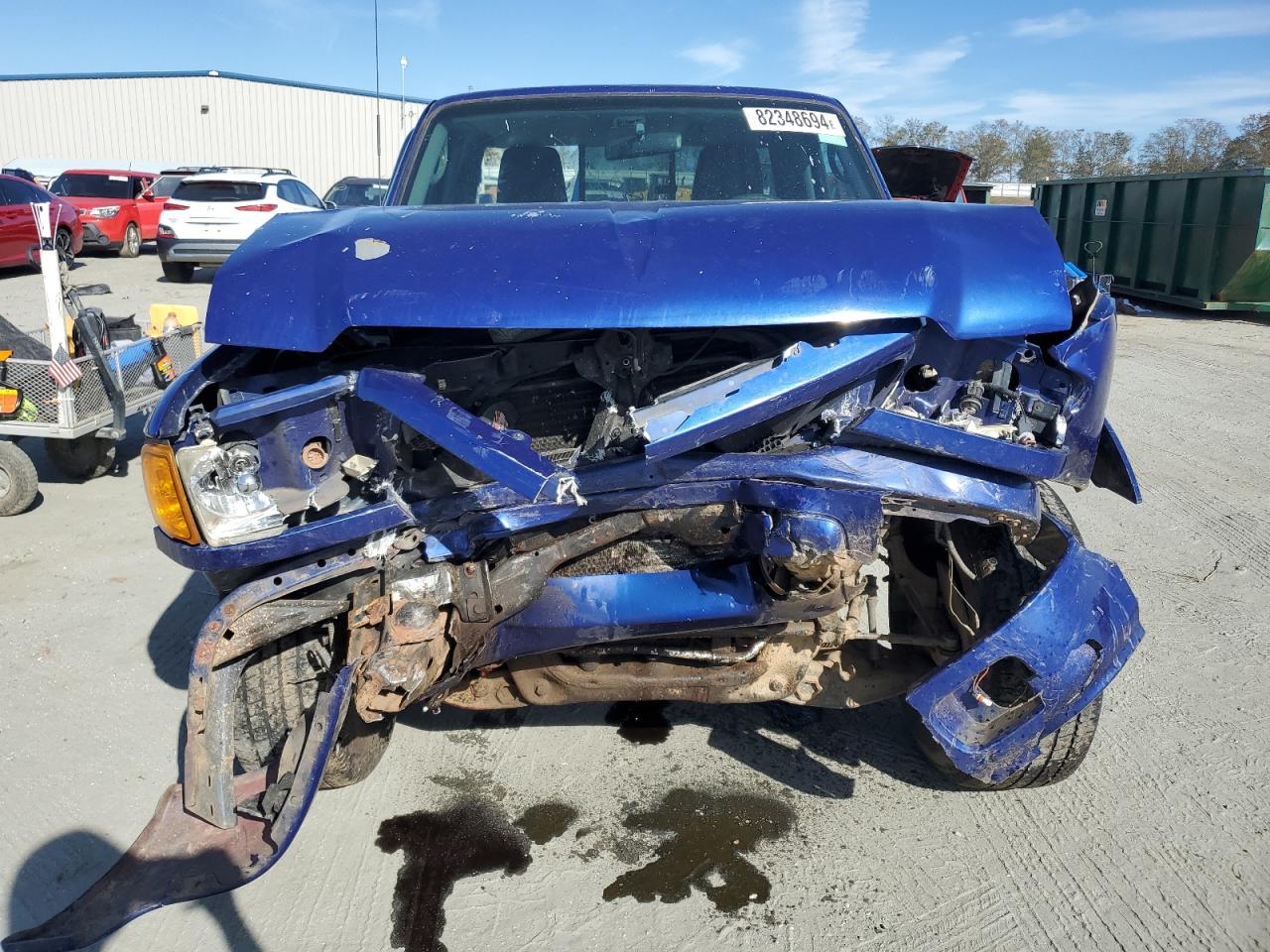 2005 Ford Ranger VIN 1FTYR10U05PA07689 Copart auction photo, front end damage thumbnail 5