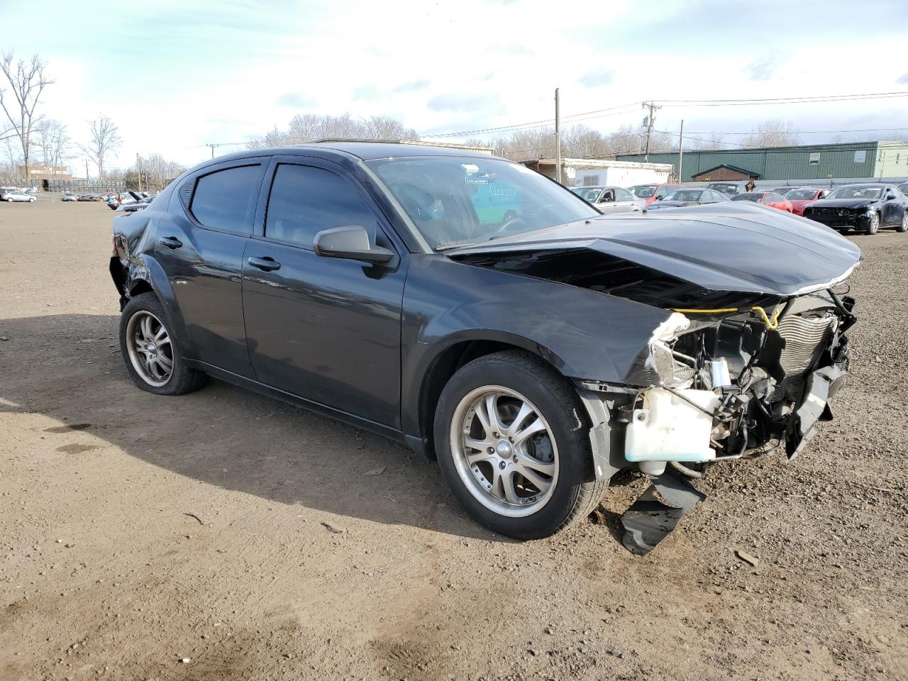 2013 Dodge Avenger VIN 1C3CDZAB0DN526227 Copart auction photo, all over damage thumbnail 4