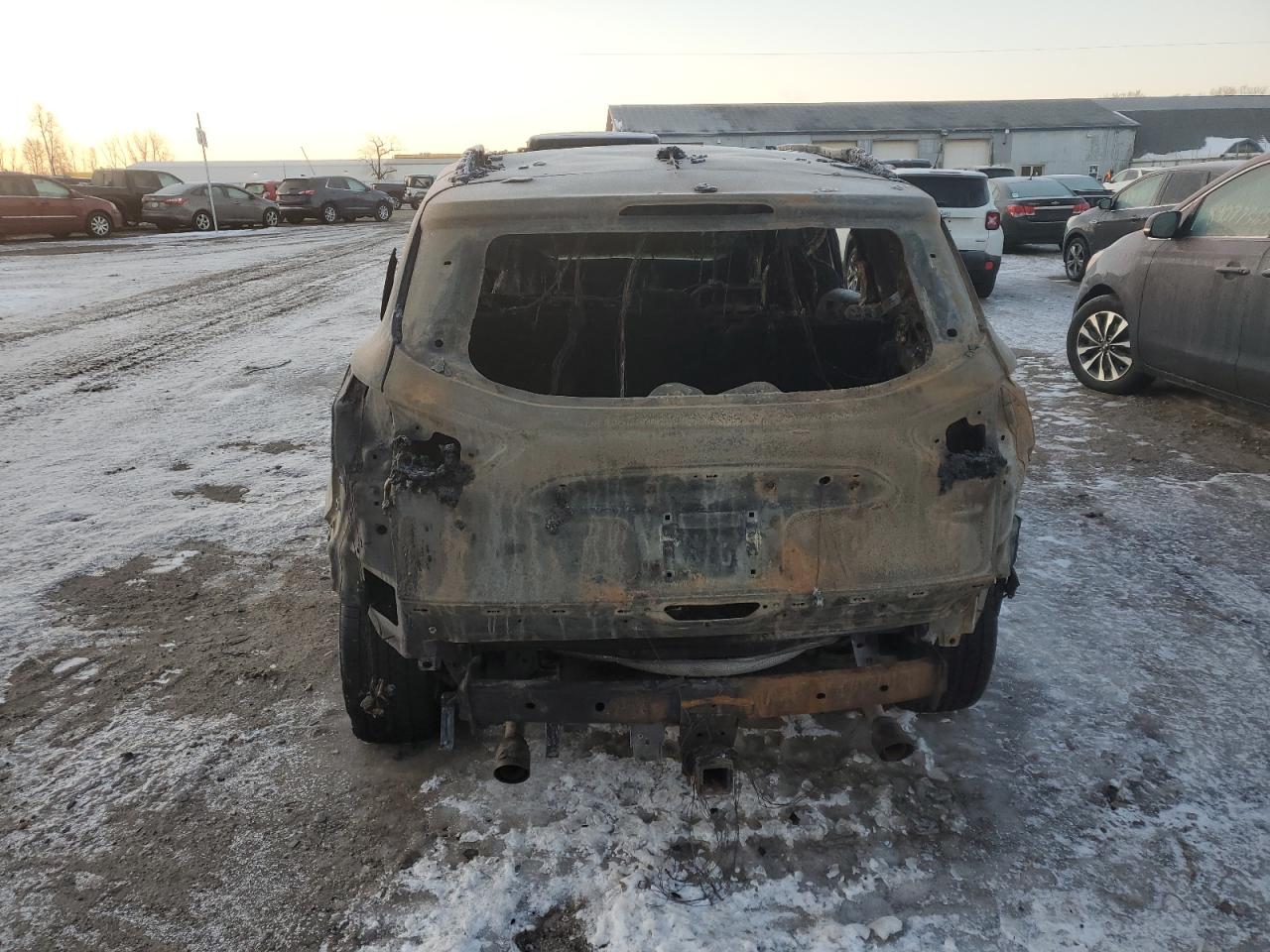 2016 Ford Escape VIN 1FMCU0G96GUB69525 Copart auction photo, burn damage thumbnail 6