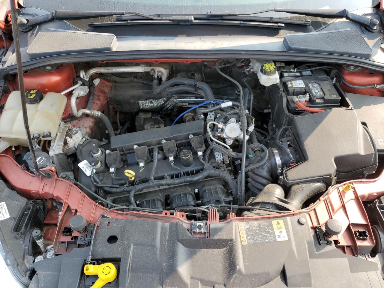2018 Ford Focus VIN 1FADP3F23JL246652 Copart auction photo, front end / undercarriage damage thumbnail 11