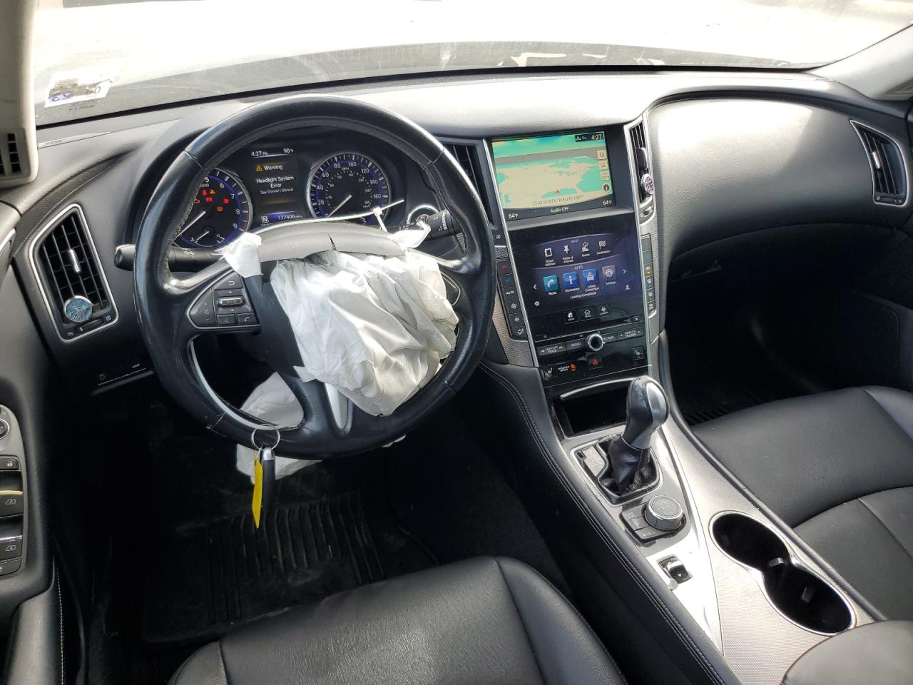 2014 Infiniti Q50 VIN JN1BV7AP0EM676868 Copart auction photo, front end damage thumbnail 8