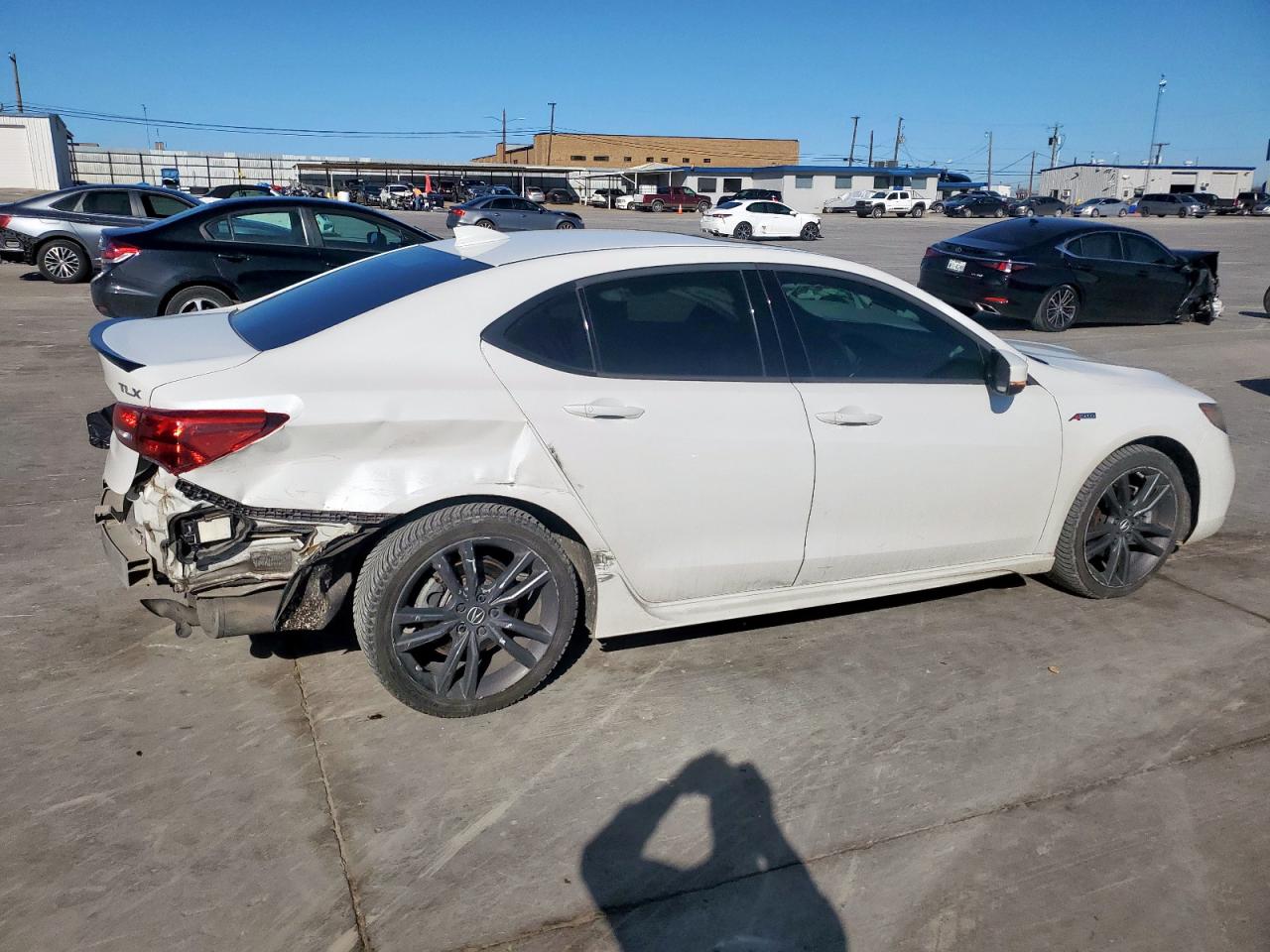2018 Acura TLX VIN 19UUB2F67JA000092 Copart auction photo, rear end damage thumbnail 3