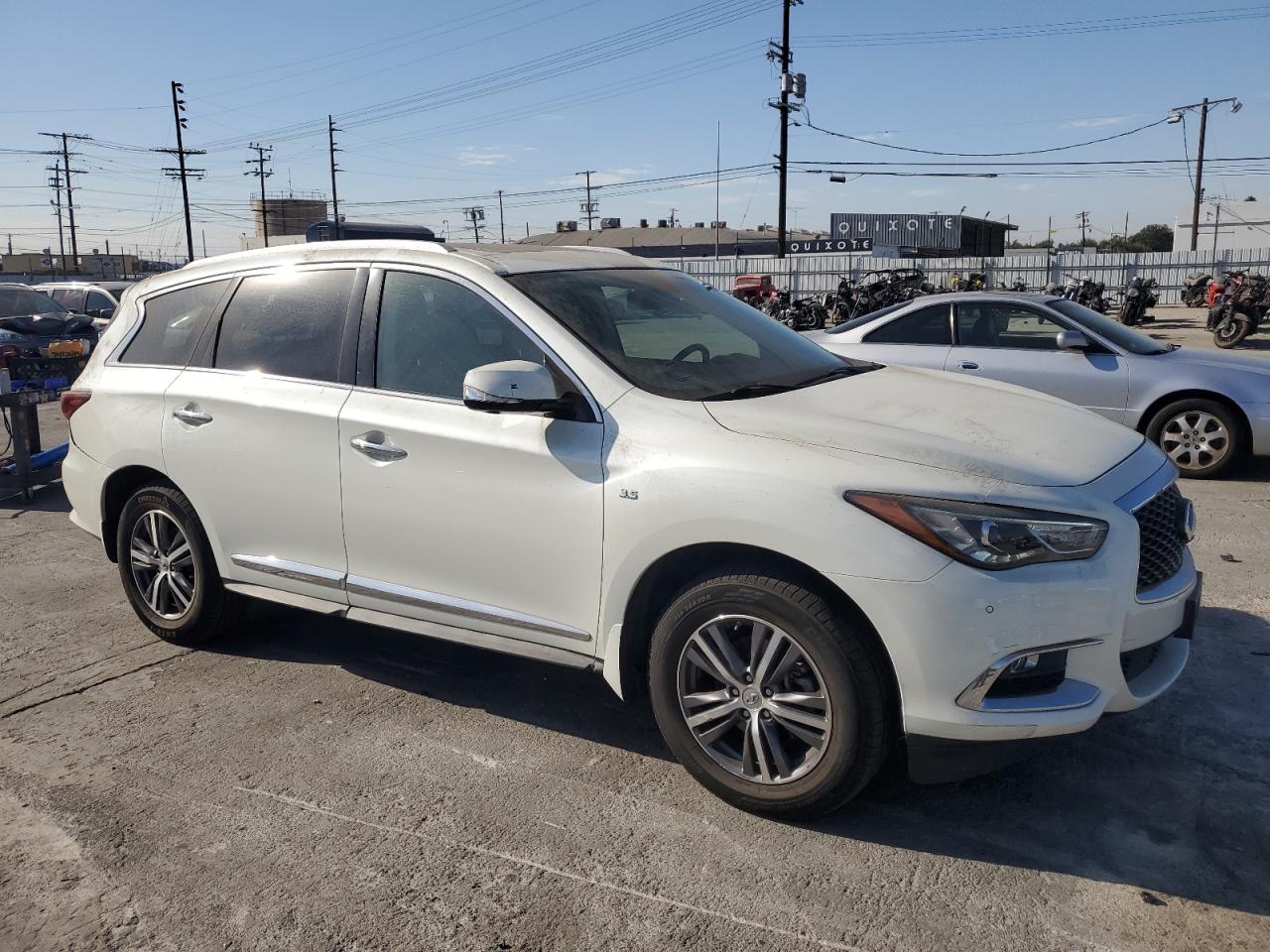 2017 Infiniti QX60 VIN 5N1DL0MM9HC555900 Copart auction photo, rear end damage thumbnail 4