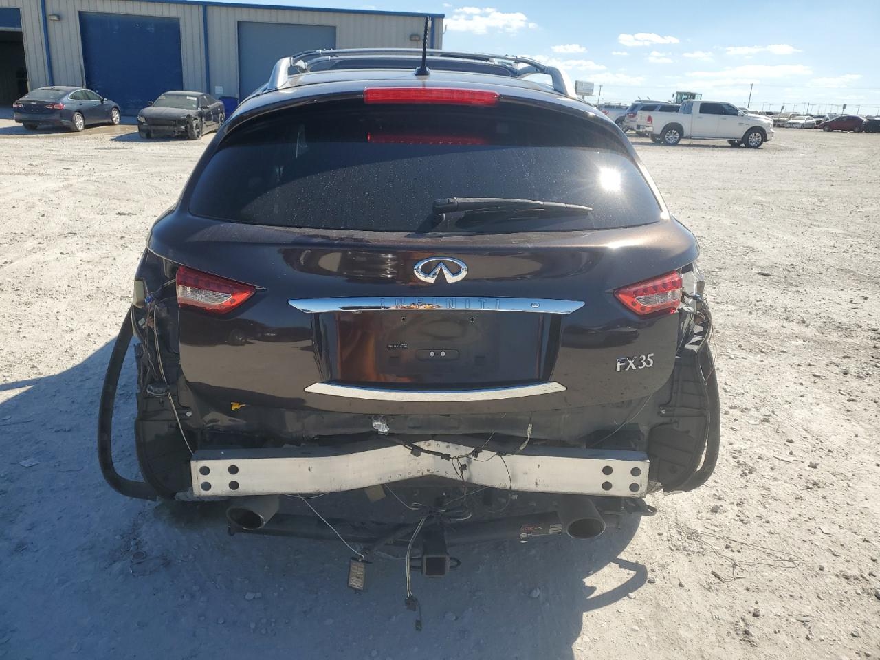 2012 Infiniti FX VIN JN8AS1MU9CM121984 Copart auction photo, rear end damage thumbnail 6
