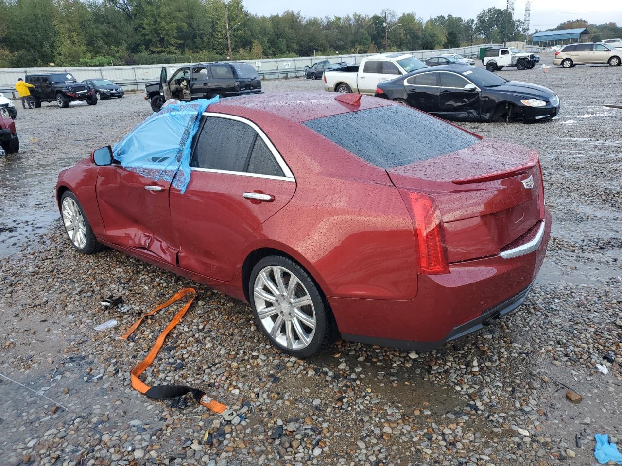 2016 Cadillac ATS VIN 1G6AB5RA0G0119025 Copart auction photo, side damage thumbnail 2