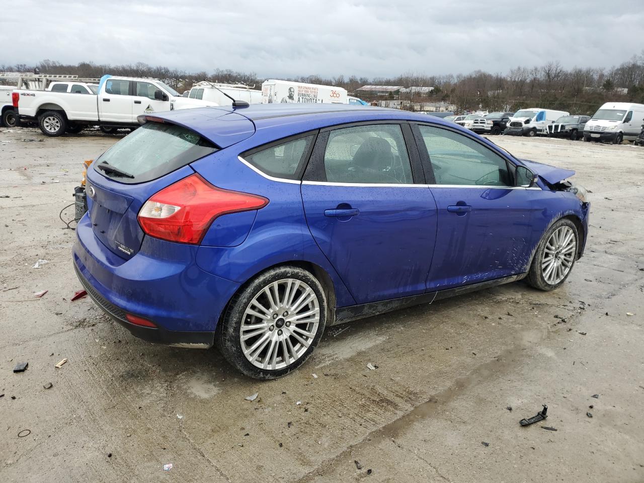 2014 Ford Focus VIN 1FADP3N26EL299028 Copart auction photo, front end / rear end damage thumbnail 3